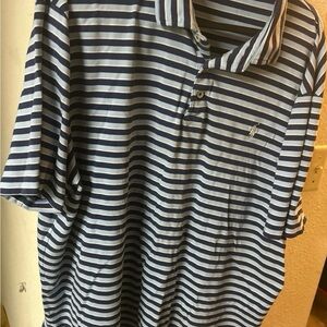 Men’s Striped Mesh Polo Shirt by Polo Ralph Lauren